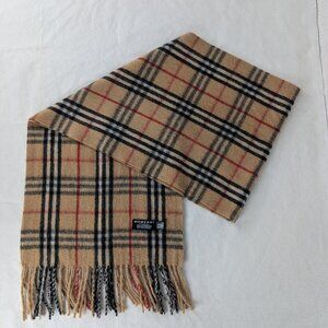Authentic Used Burberry Scarf Beige – Unisex Cashmere – Warm Winter Look